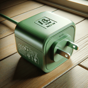 Adaptador de Parede Intercambiável Verde 18V 15W NEMA