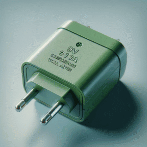 Adaptador Intercambiável de Parede Verde 9V 1,33A 2,1mm