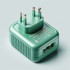 Adaptador Parede Verde Intercambiável 9V 2A