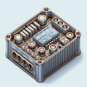 Conjunto eletrônico industrial com componentes de alta qualidade, ideal para aplicações em automação e controle de energia, reforçando a confiança na marca Mean Well Brasil.