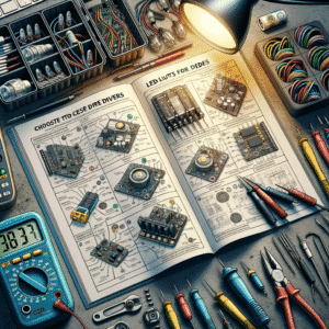 1. Componentes eletrônicos, ferramentas de precisão, multímetro, relés e projeto de circuito eletrônico disponíveis na revista técnica de eletrônica.