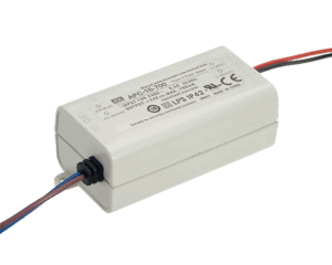 Driver de LED ACDC Caixa Fechada Saída Única 9-24V 16W